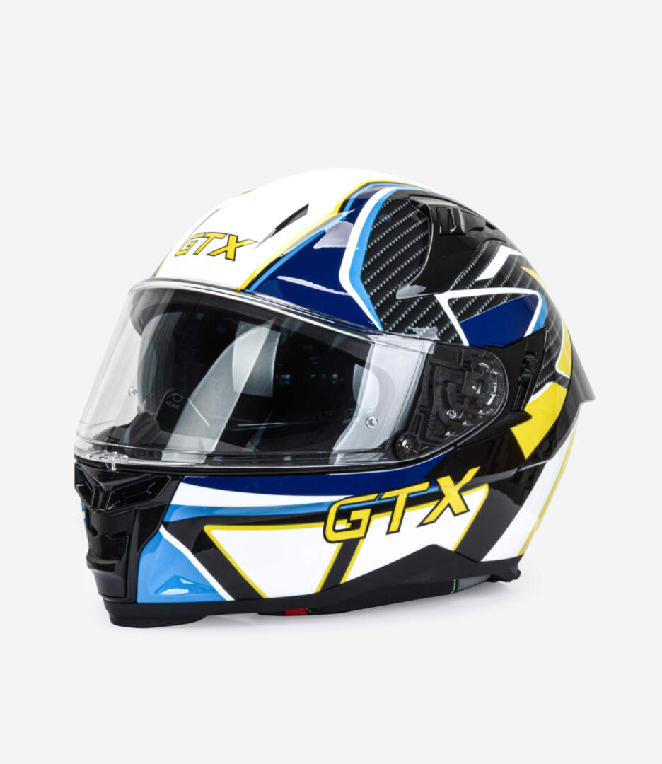 Шлем мото интеграл GTX 910SV №1 (XL) BLUE-WHITE