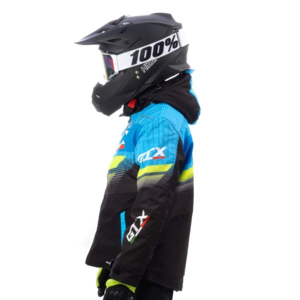 Куртка для снегохода (детская) GTX #4 black-blue (текстиль) (14Y)