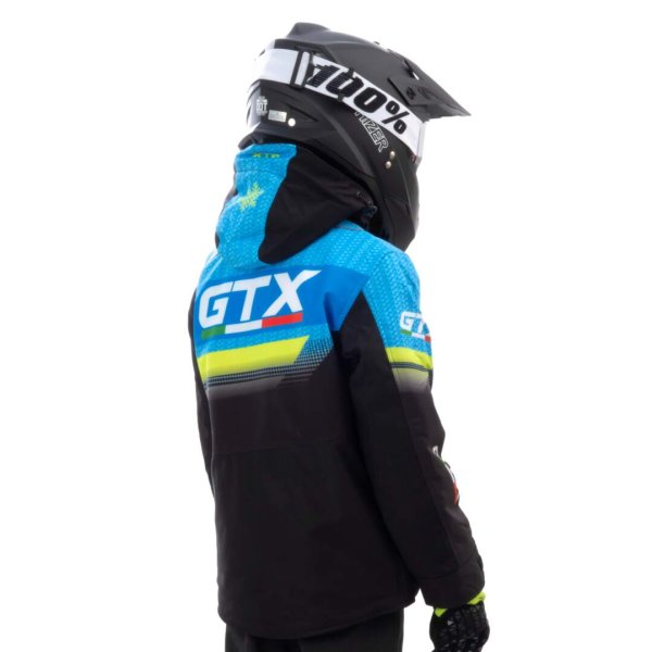 Куртка для снегохода (детская) GTX #4 black-blue (текстиль) (14Y)